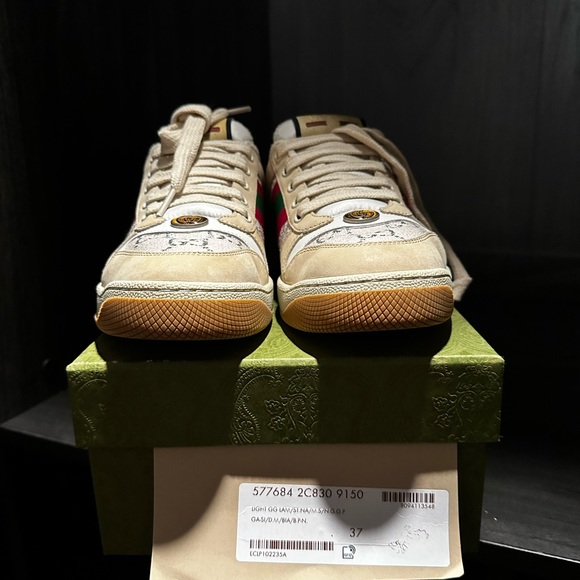 Gucci Screener sneakers with Web. Size 37/7 Womens - Picture 11 of 11